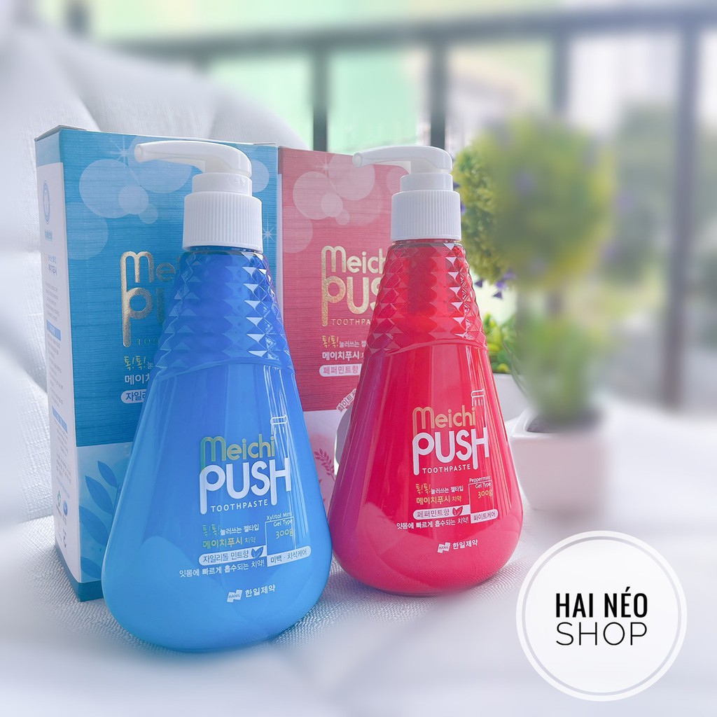 Kem Đánh Răng Meichi Push Cho Hàm Răng Trắng Sáng (Hàn Quốc)