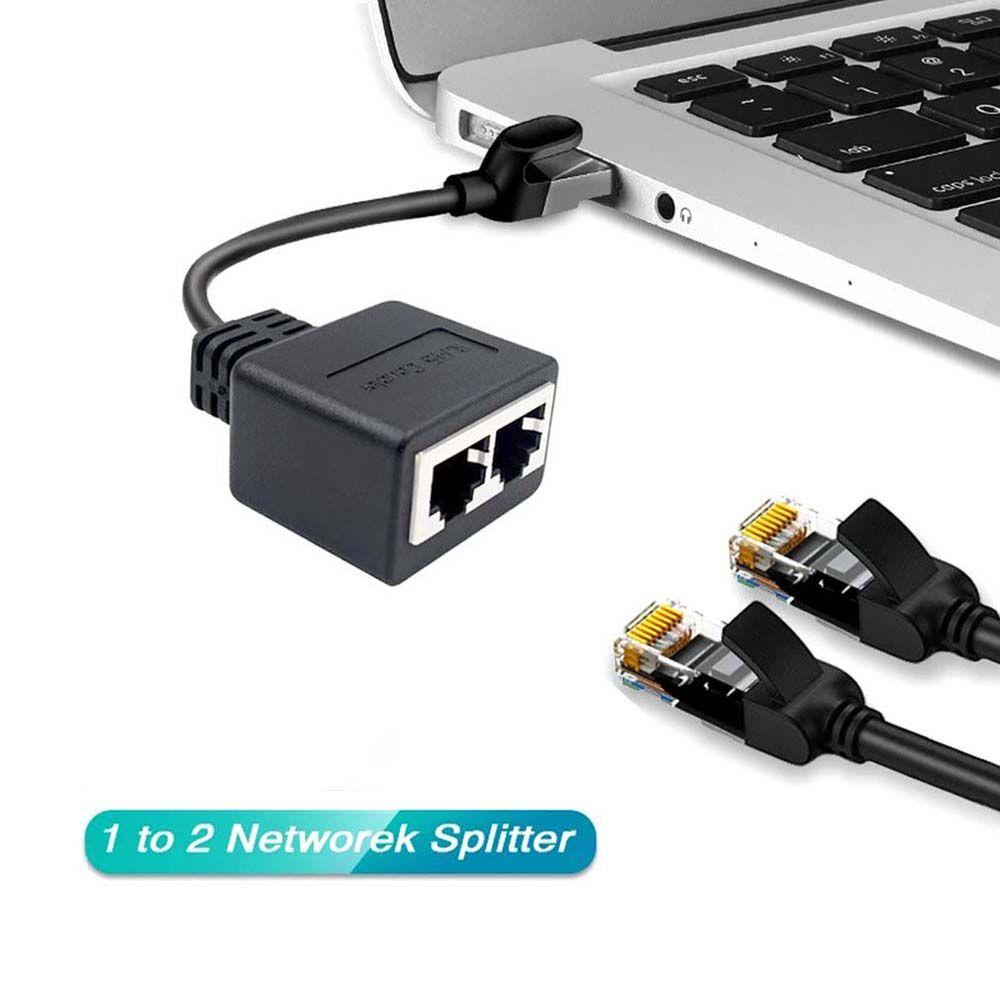Bộ Chia 2 Cổng RJ45 1 Male Sang 2 Female RJ45 Cho Hub Ethernet