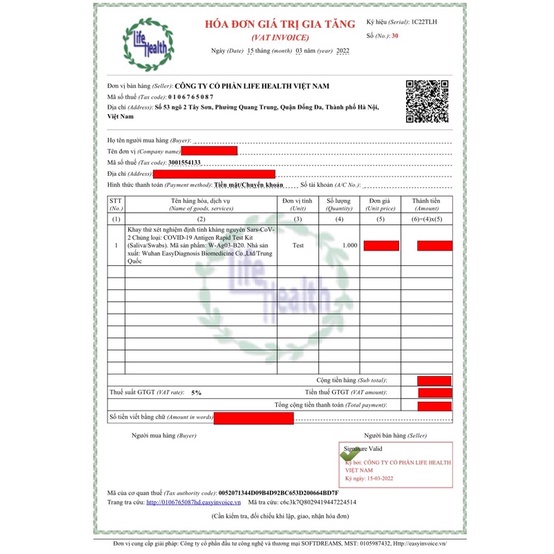 Que Test Nhanh Covid19 Antigen Test Kit - Kit Test Xét Nghiệm Định Tính Kháng Nguyên SARS-CoV-2 Cho Kết Quả Nhanh Chóng