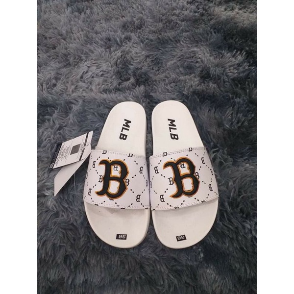 Dép quai ngang nữ MLB BOSTON unisex thể thao