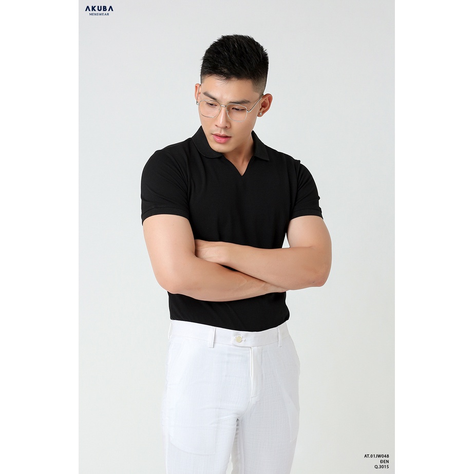 Áo Thun Nam Có Cổ Polo AKUBA Cao Cấp 01JW048