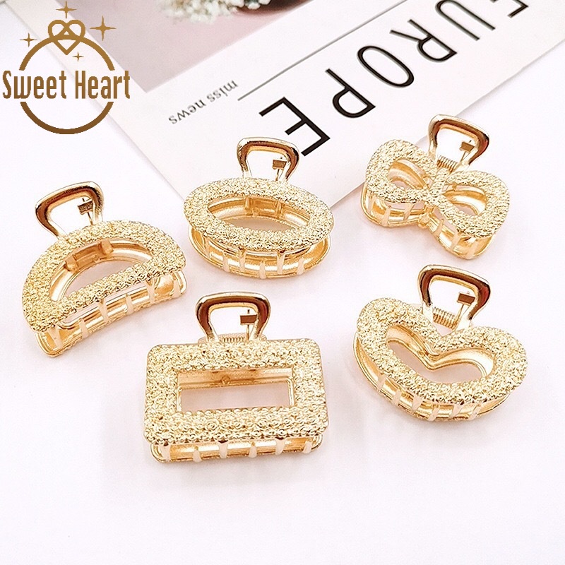 Kẹp Tóc Hình Trái Tim Đính Đá Thời Trang Cho Nữ