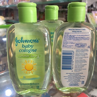 Nước hoa Johnson baby 125ml Màu xanh Nước Hoa hương ngày hè