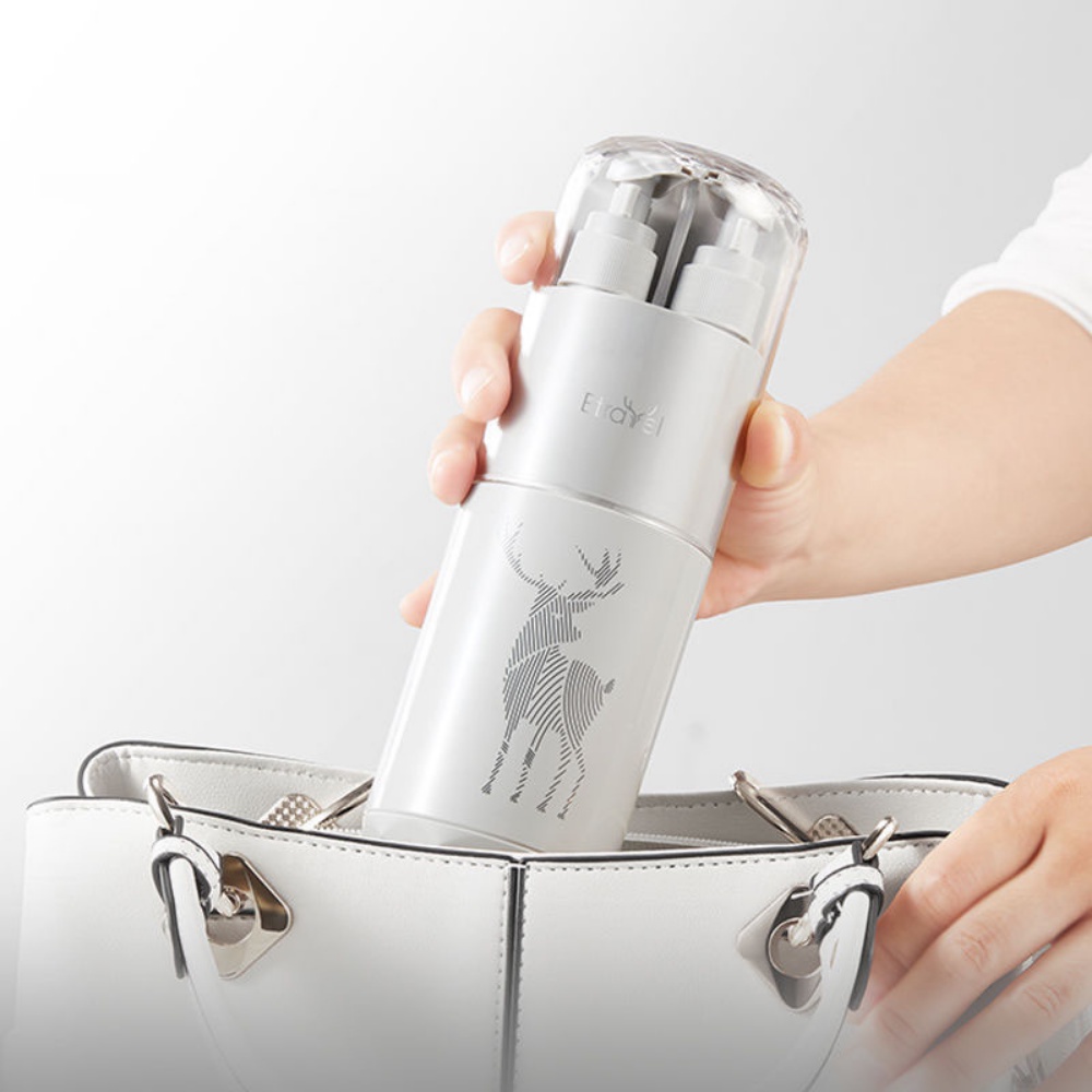 Hộp đựng bàn chải kem đánh răng du lịch cao cấp 8 món có lọ chiết sữa tắm dầu gội đi du lịch nhỏ gọn tiện lợi