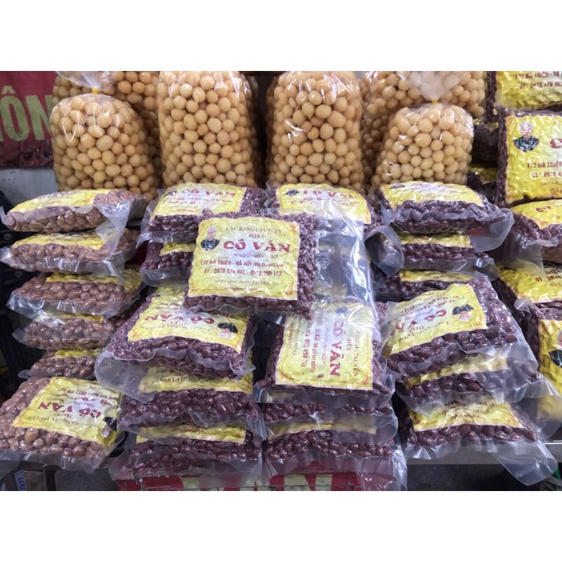 05 Gói Lạc rang húng lìu Cô Vân loại 200 gam, thơm giòn bùi ngon, đặc sản Hà Nội