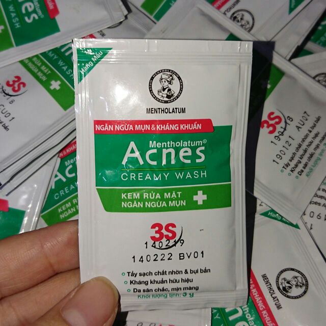 Kem rửa mặt ngăn ngừa mụn Acnes 3S 25g