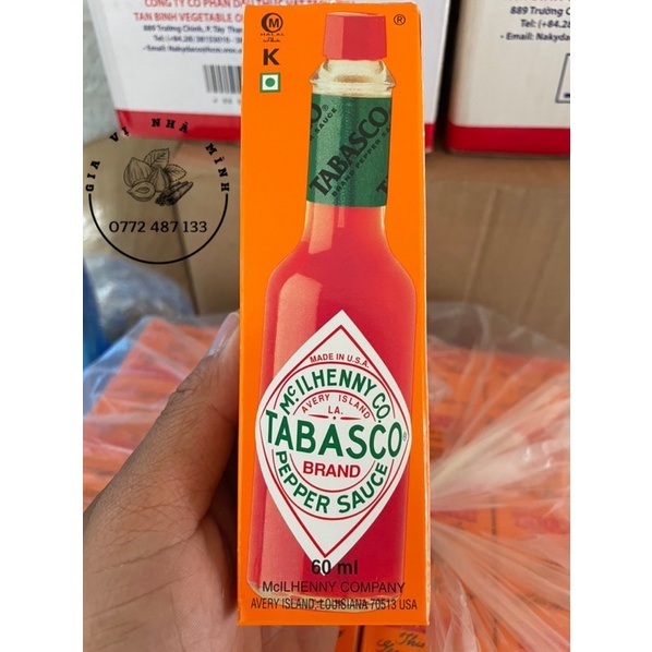 SỐT TƯƠNG ỚT TABASCO 60ML