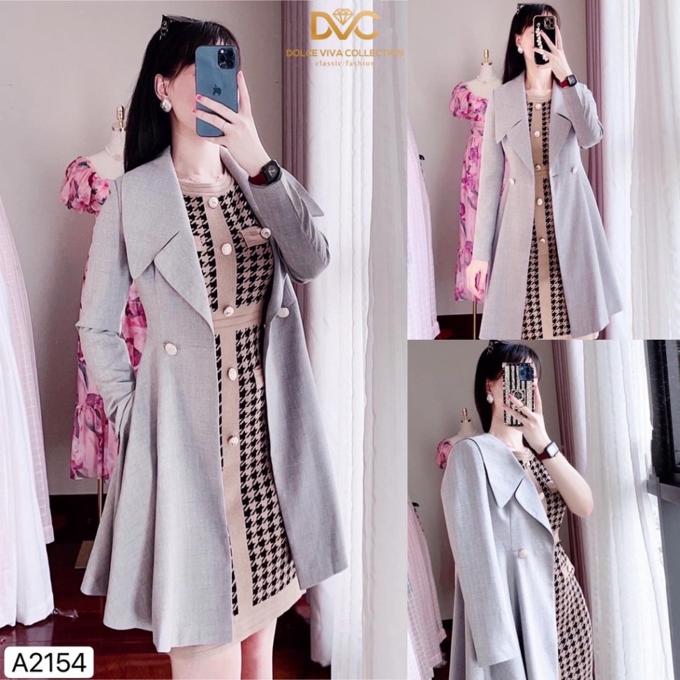 [NEW] Áo vest xám dáng dài cao cấp A2154 | BigBuy360 - bigbuy360.vn