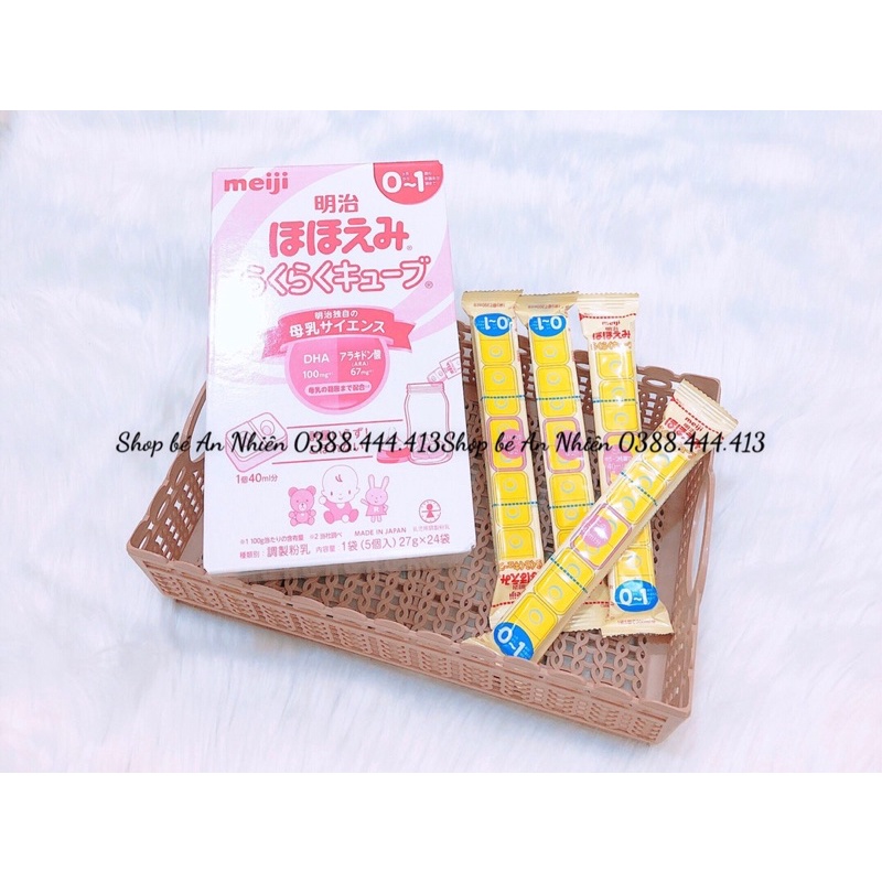 [2023]Sữa Meiji dạng thanh 648gr 24 thanh 0-1 - Nội Địa Nhật