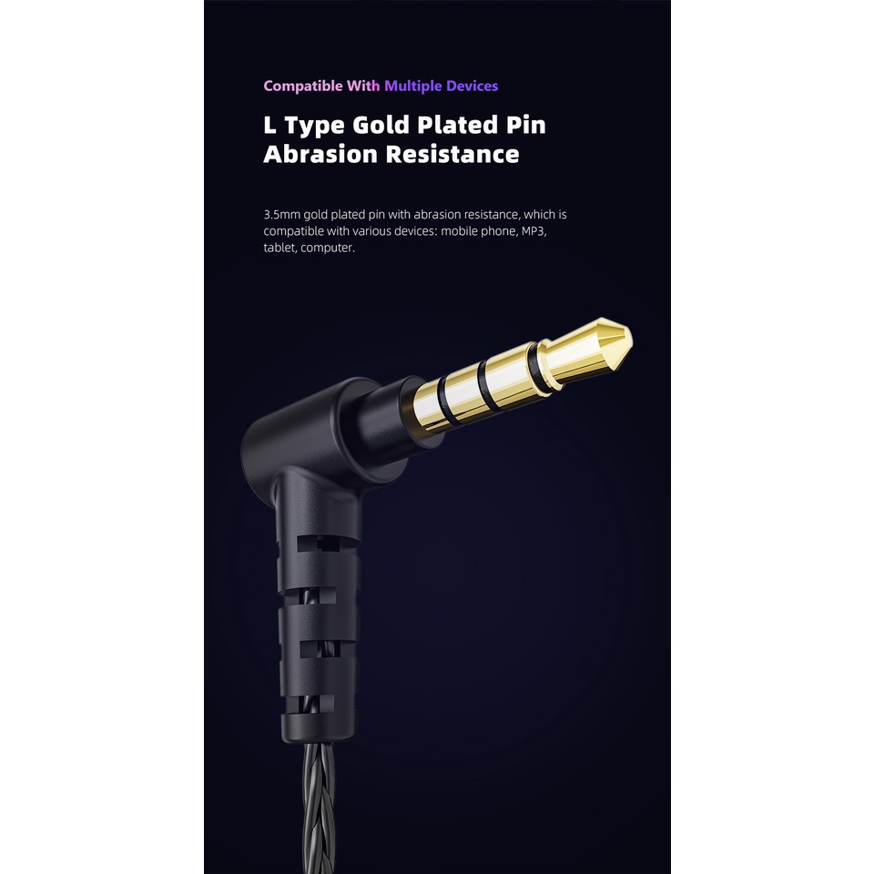 Tai nghe nhét tai Qkz Ak6 Pro âm thanh hifi chất lượng cao tiện dụng