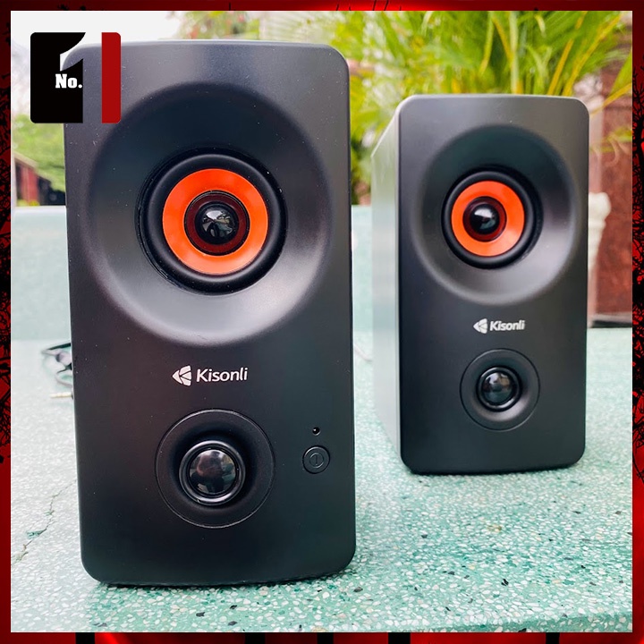 Loa Máy Tính Để Bàn Mini Bluetooth 2.0 Kisonli AC-9002BT Loa Vi Tính Laptop Nghe Nhạc Âm Thanh Hay Bass Lớn Có Dây