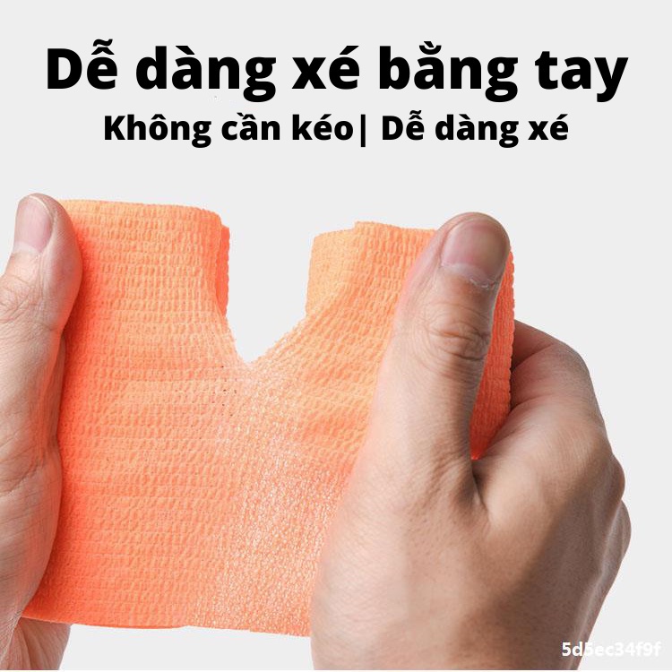 Băng quấn cơ, băng keo dán cơ thể thao cao su non co giãn cao cấp chống chấn thương