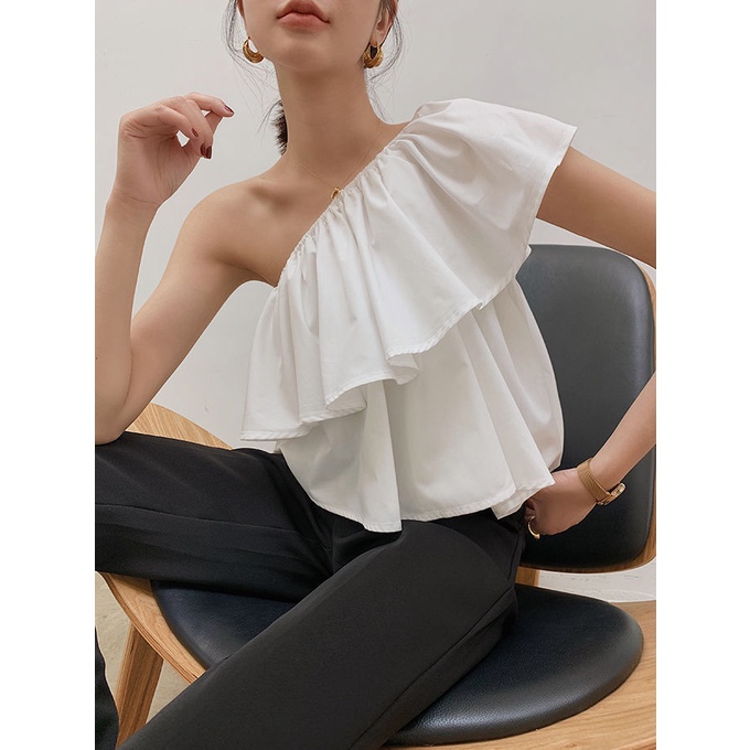 Áo Sơ Mi Ngắn Không Tay Dáng Rộng Thời Trang Mùa Hè Dành Cho Nữ