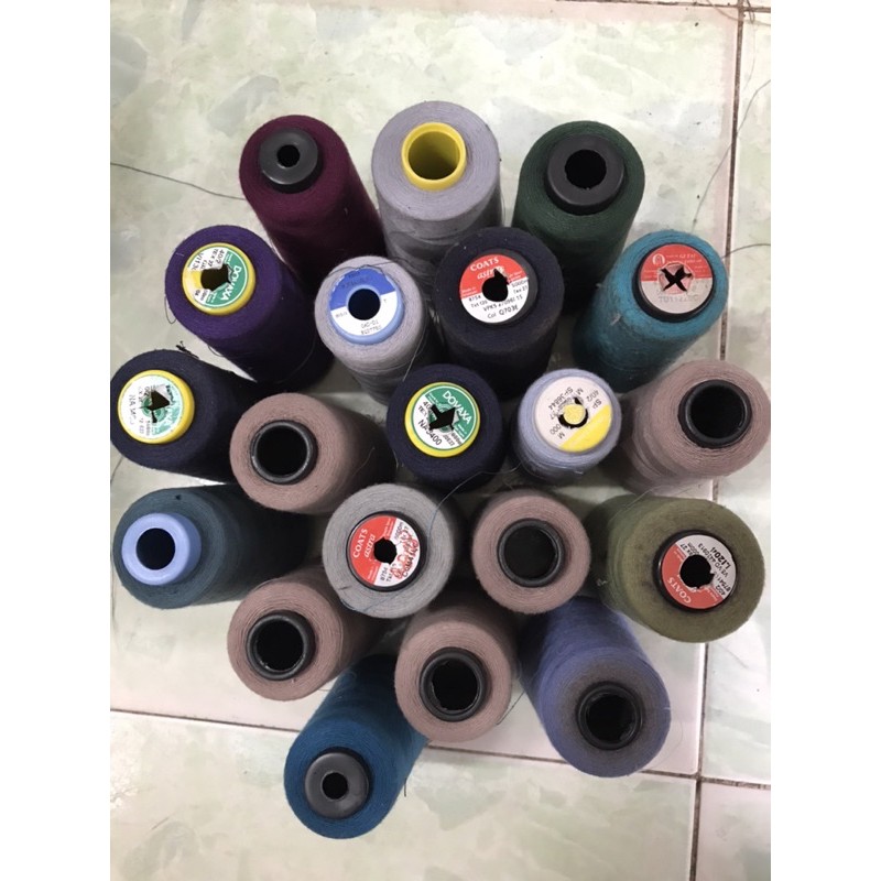2kg chỉ may công nghiệp 40/2 giá rẻ - cuộn lở