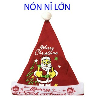 Mũ nón noel nỉ (lớn)