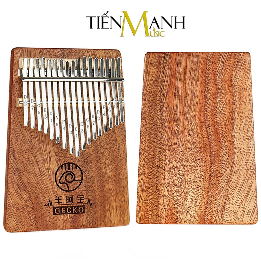 [Khắc Phím] Đàn Kalimba 17 Phím Gecko và April Yang K17GY (Gỗ Mahogany) - Nhạc cụ Tiến Mạnh Music