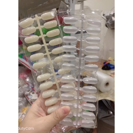 Móng dọc tập sơn trang trí nail màu đục trong