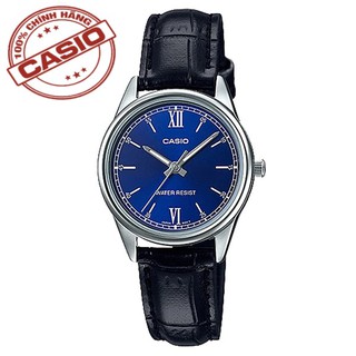 Đồng hồ nữ casio standard chính hãng anh khuê ltp-v005l-2budf- mặt xanh