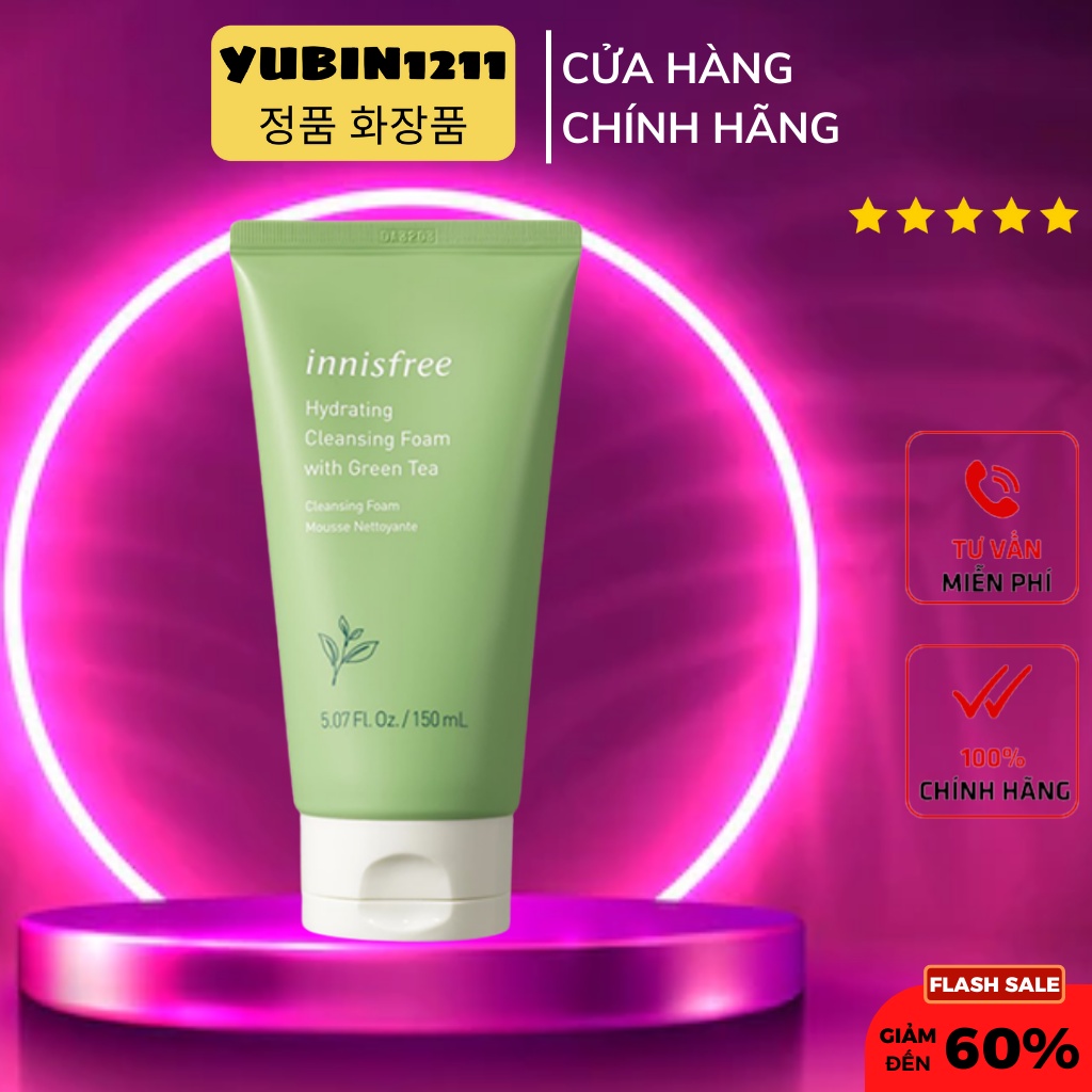 Sữa rửa mặt trà xanh Innisfree Green Tea Foam Cleanser 150ml