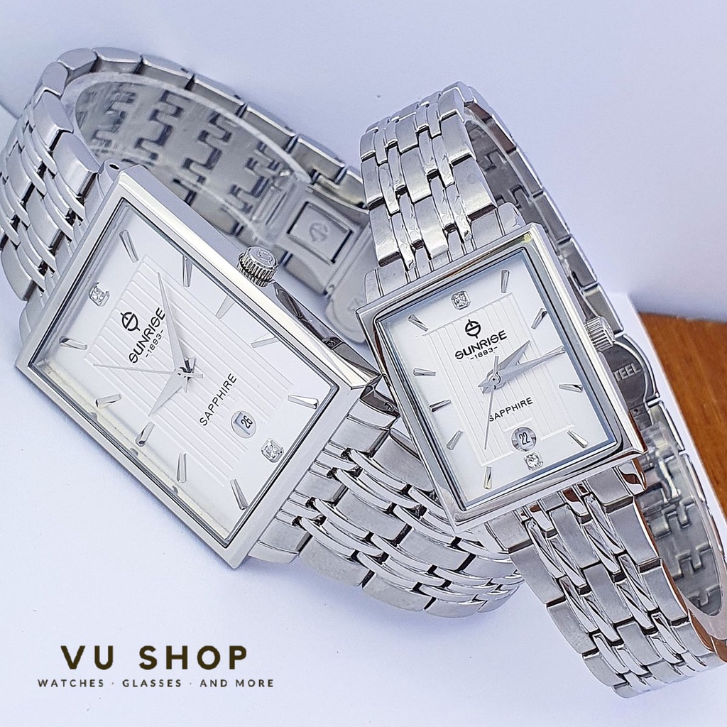 Đồng hồ đôi SUNRISE 1190SA - Kính Sapphire