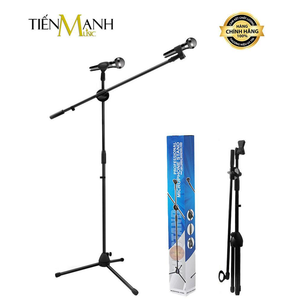 Chân Micro Đứng CMN001 - Giá Đỡ Đế Kẹp Bom Mic Stand Thu Âm LiveStream, Sân Khấu Microphone Boom