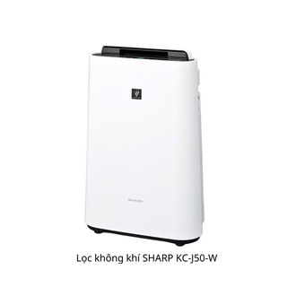 Máy lọc không khí sharp kc-j50-w màu trắng