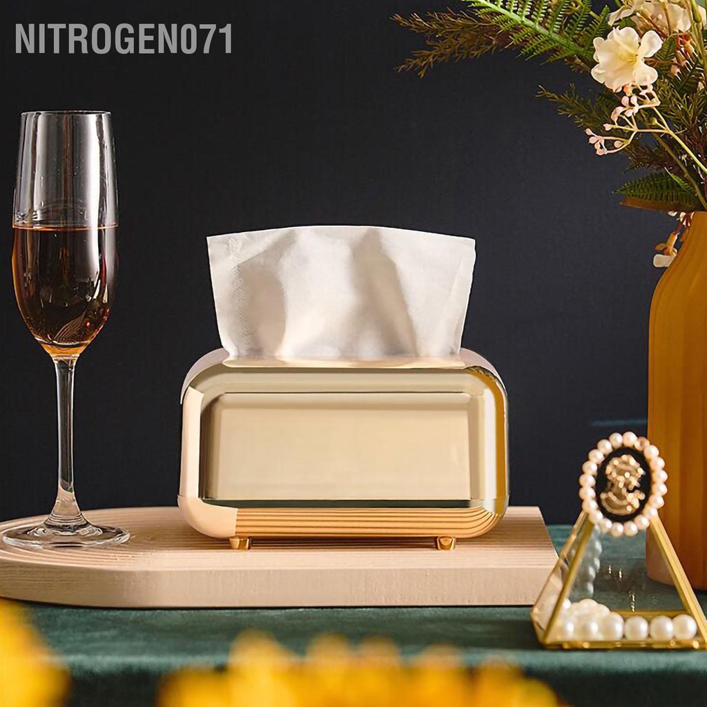 Hộp Đựng Khăn Giấy Từ Tính Mạ Điện Phong Cách Retro