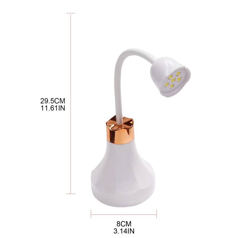 Đèn LED Hong Khô Móng Tay Bằng Tia UV 360 Độ Tiện Dụng°Đèn Làm Móng Tay Xoay Được Không Dùng Gel