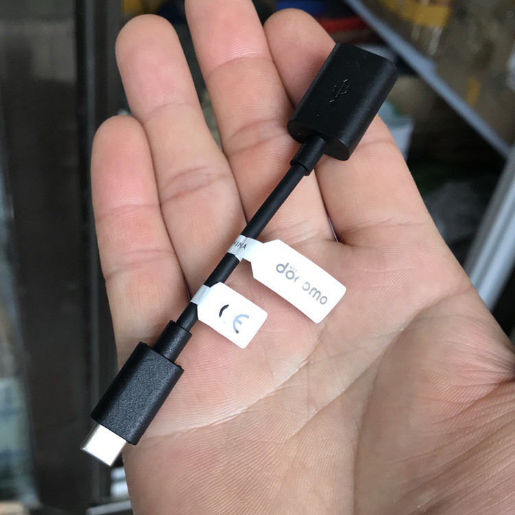 Cáp OTG USB-C male to USB Female chính hãng Docomo Nhật Bản
