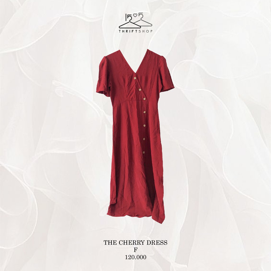 Đầm Maxi Đũi Đỏ Cherry