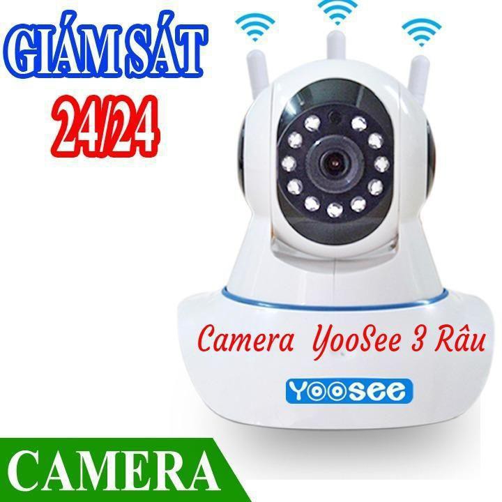 [ xả kho ] C96  Camera IP Yoosee 3 Râu - Camera Wifi YooSee HD720P, có thẻ nhớ - Siêu Nét