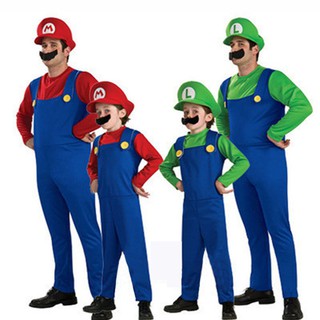 Trang phục Halloween Mario và Luigi cho người lớn và trẻ em