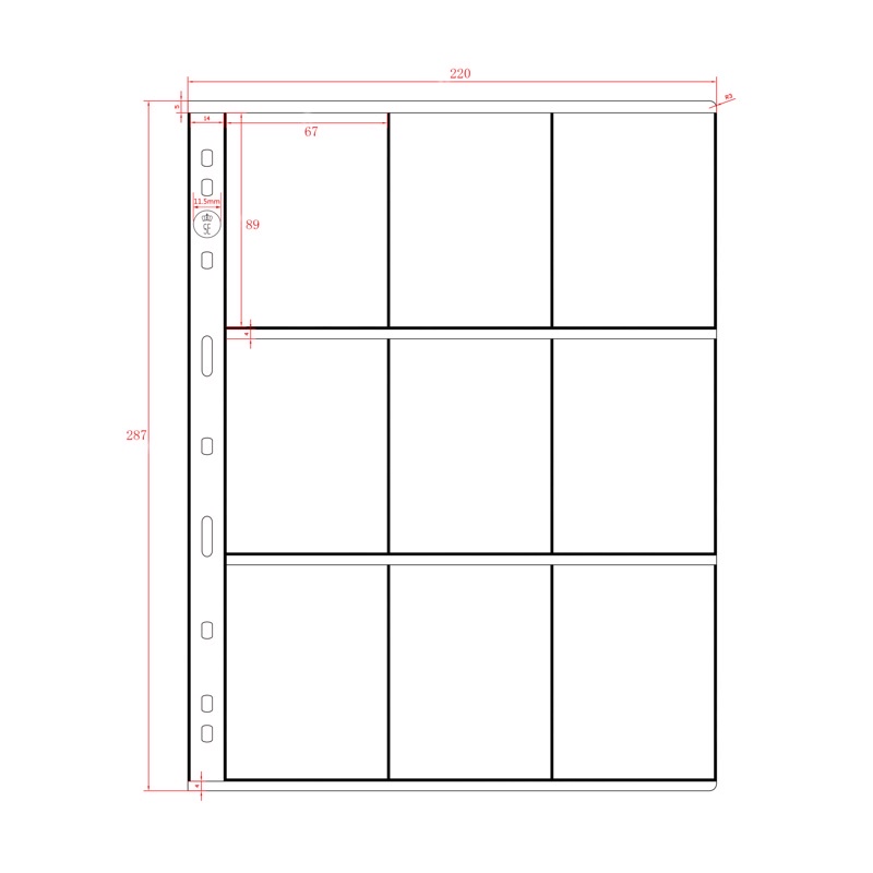 Sheet đựng card/ thẻ bài hãng MeeT cỡ A4 (set 5 chiếc)