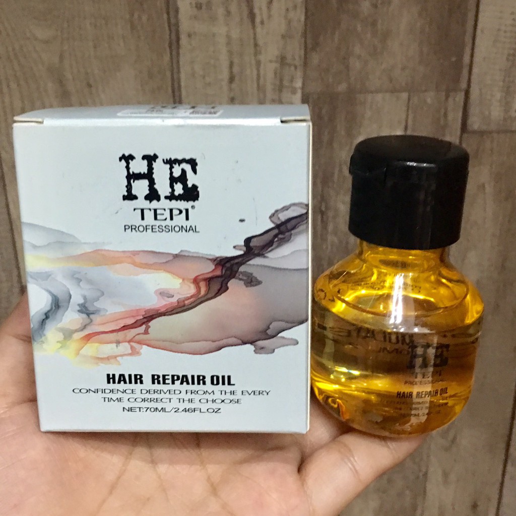 TINH DẦU DƯỠNG TÓC BÓNG MƯỢT He TEPI Hair Repair Oil 60ML