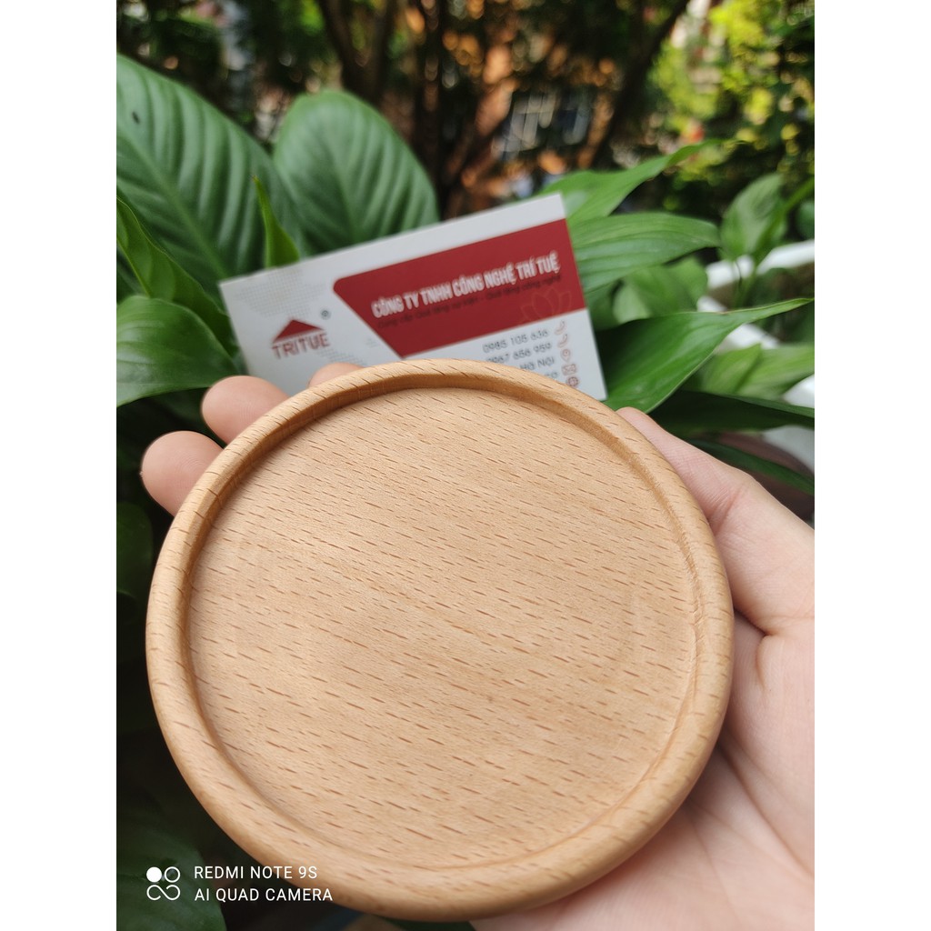 Cơ sở bán miếng lót cốc bằng gỗ thịt, kê cốc gỗ sồi tự nhiên an toàn thân thiện với môi trường