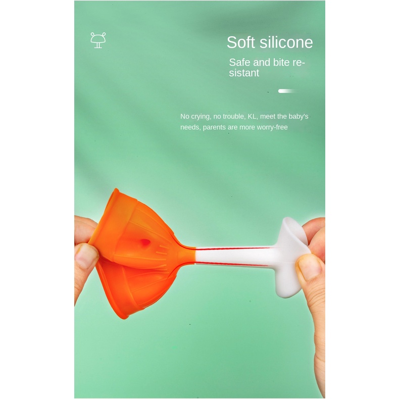 Đồ Chơi Ngậm Mọc Răng Bằng Silicone Hoạ Tiết Hoạt Hình Xinh Xắn Dành Cho Bé