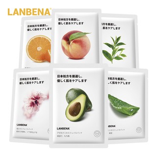Mặt nạ lanbena 1059 chiết xuất trái cây nhật bản chăm sóc da mặt