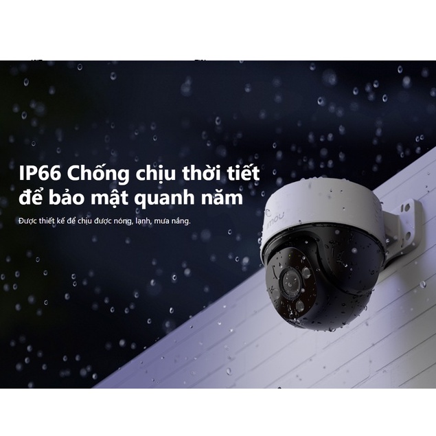 Camera PoE IMOU S41FAP 4MP QHD Quay Quét Ngoài Trời  - 100% Hàng Chính Hãng