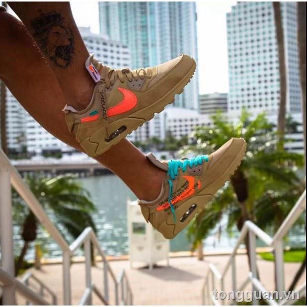 OFF-WHITE Túi Khí nike x Offwhite max 90 ofw aa7293-1003 Thời Trang Cao Cấp