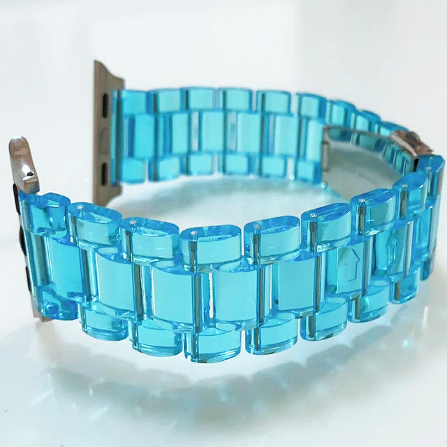 Dây Đeo Nhựa Trong Suốt 49mm Cho Đồng Hồ Thông Minh Apple Watch Ultra 49mm 8 7 6 5 4 3 2 1 iWatch 45mm 41mm 44mm 40mm 42mm 38mm