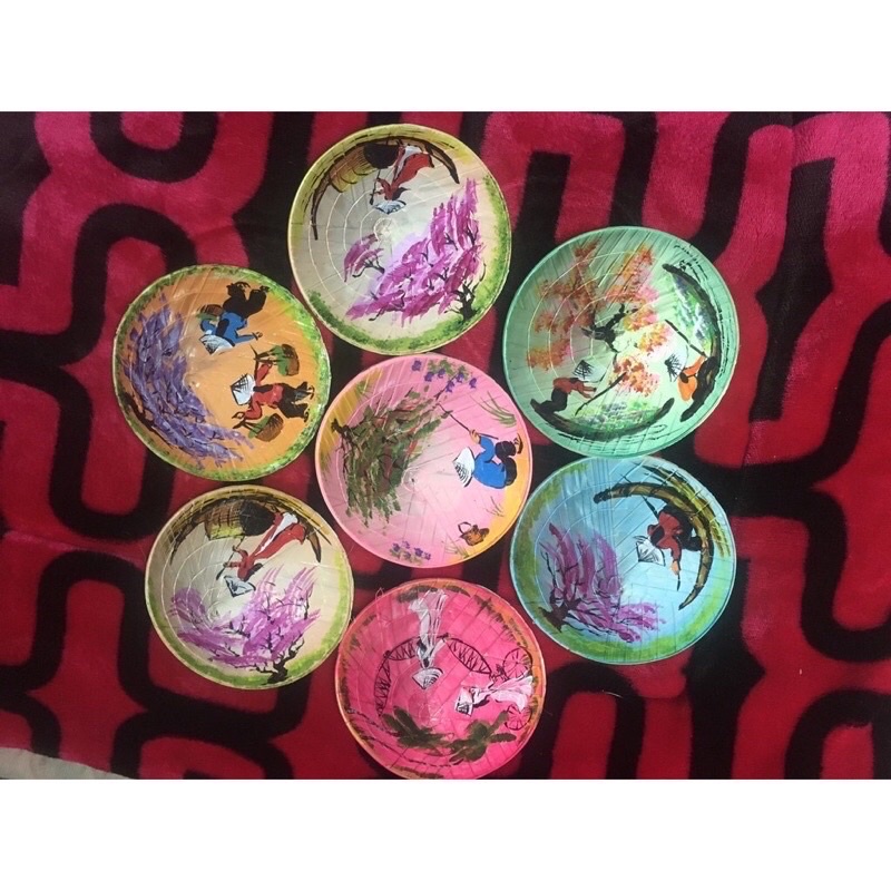 Nón Lá Vẽ Sơn Dầu Mini