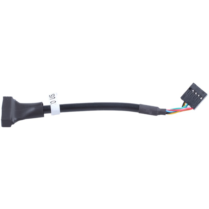 Black 2.0 9 Female to USB 3.0 20 Pin Male Cable Adapter Co