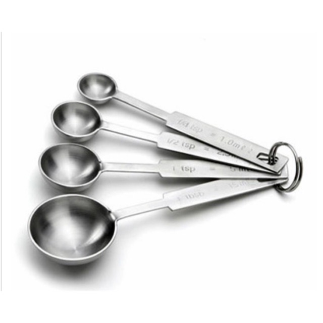 Bộ 04 muỗng đo lường inox (hàng nhập khẩu Nhật Bản)