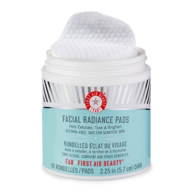 First Aid Beauty ✨ Miếng Pad rửa mặt, tẩy da chết và làm sáng da Facial Radiance Pads