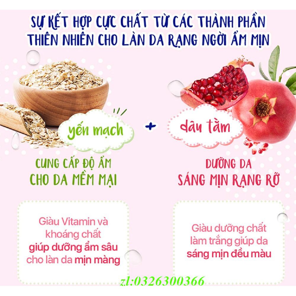 Sữa Dưỡng Thể 230Ml Hazeline Dưỡng Trắng Da Yến Mạch Dâu Tằm, Chính Hãng.