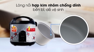 Nồi cơm điện Sharp 1.8 lít KS-NR191STV Mới 100%