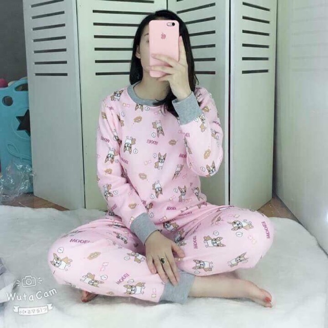 Bộ nỉ thu đông dài tay