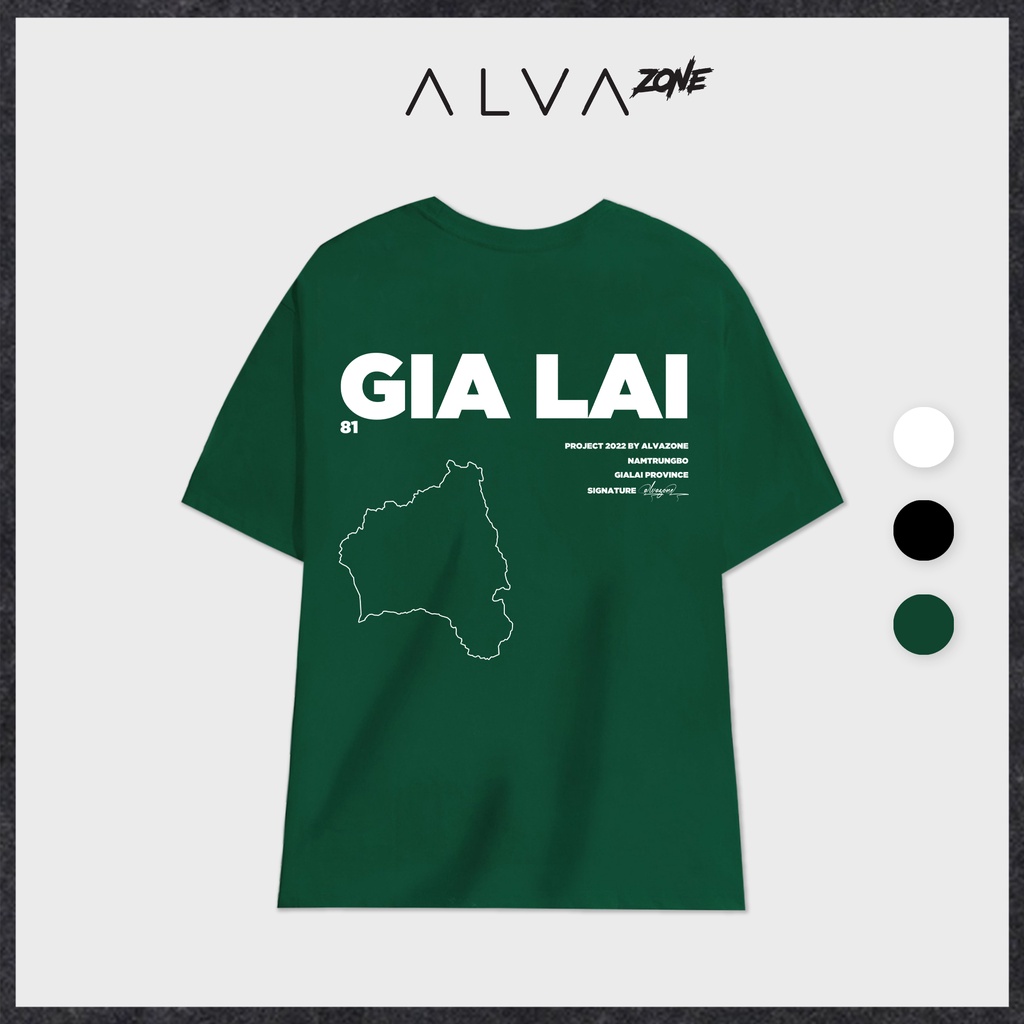 Áo Thun Gia Lai LocalBrand Phông Cổ Tròn Tay Lỡ Unisex Nam Nữ Thế Hệ Genz