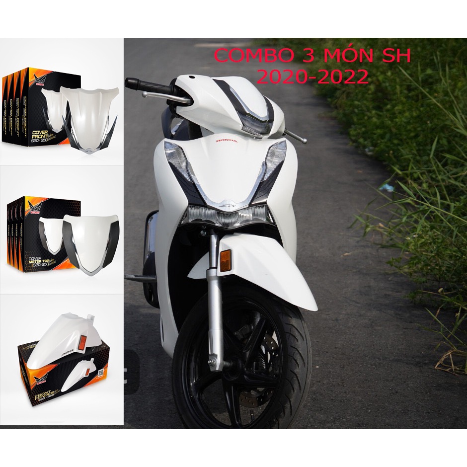 Combo 3 Món SH 350i Cho SH 2020, SH 2021, SH 2022 Chính Hãng MOTORART ( Mão 350i, Mặt Nạ 350i, Dè 35