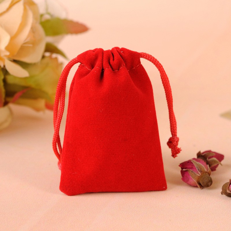 Velvet bag multi-size jewelry  beam pocket headphones mobile power packaging 13 * 18CM 【zeer】